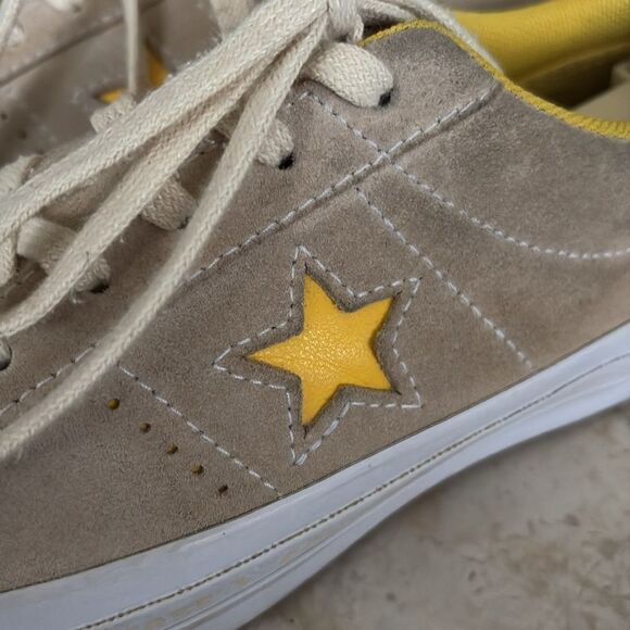 Converse One Star Low 'Beige Yellow' Suede Leather - Picture 11 of 13